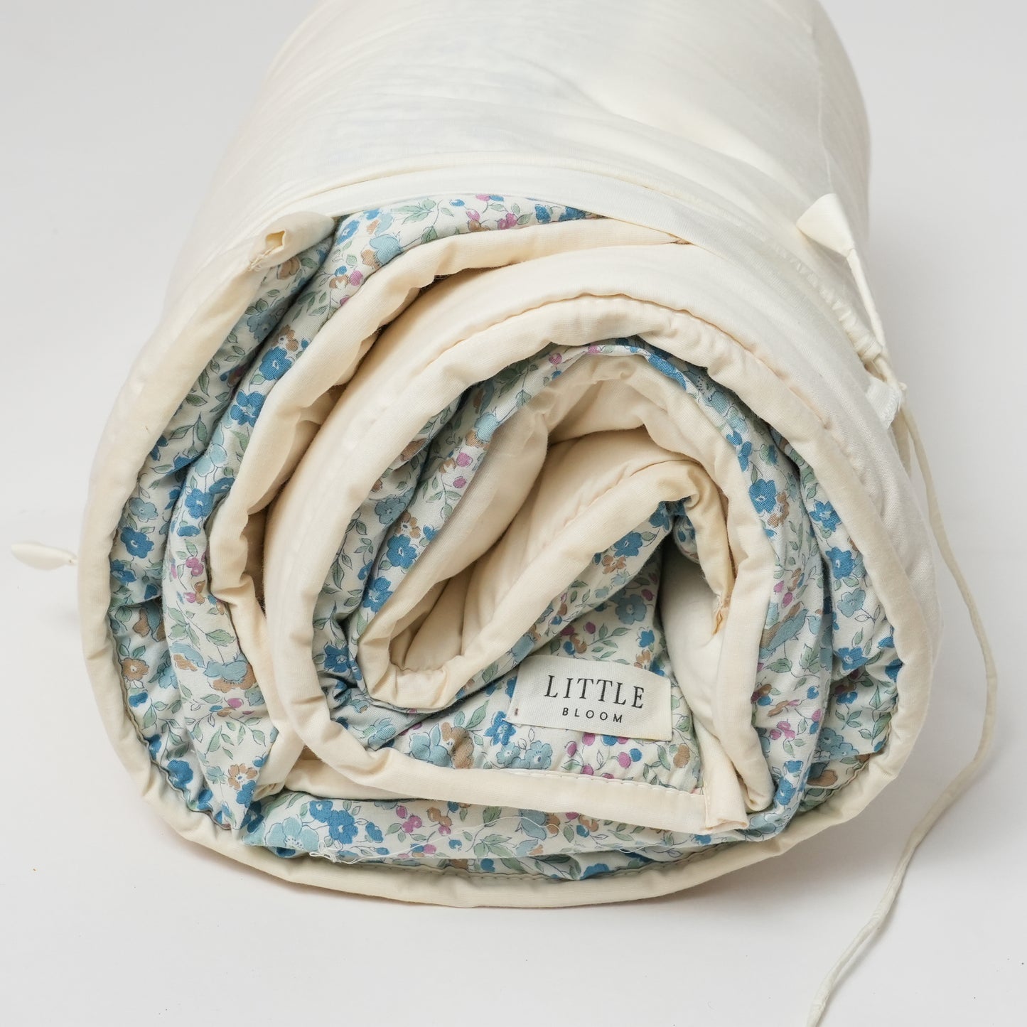 Blue floral play mat