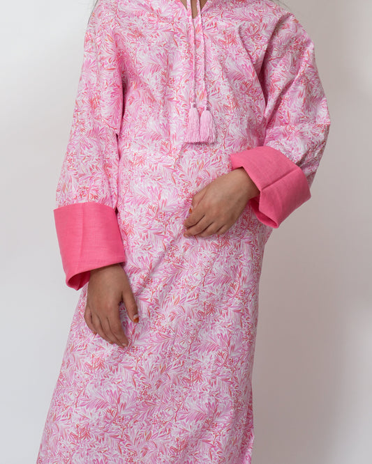 Pink Morroccan Kaftan