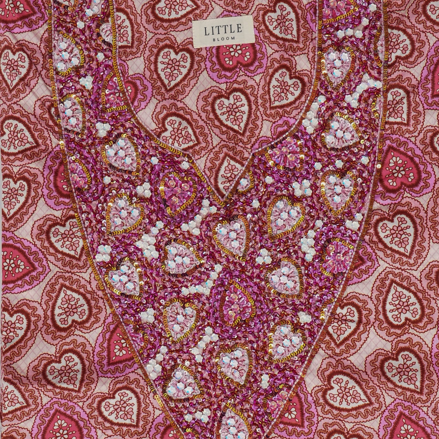 Heart Hand-Embellished Jalabiya