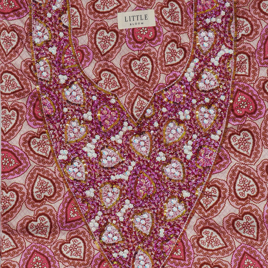 Heart Hand-Embellished Jalabiya