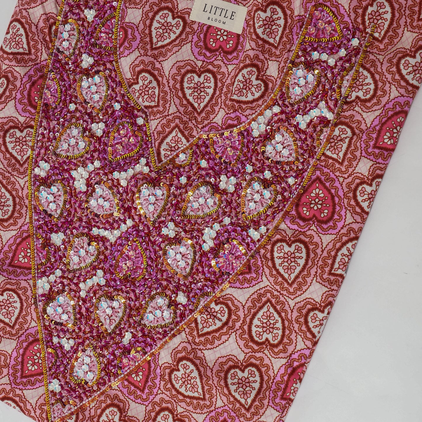 Heart Hand-Embellished Jalabiya