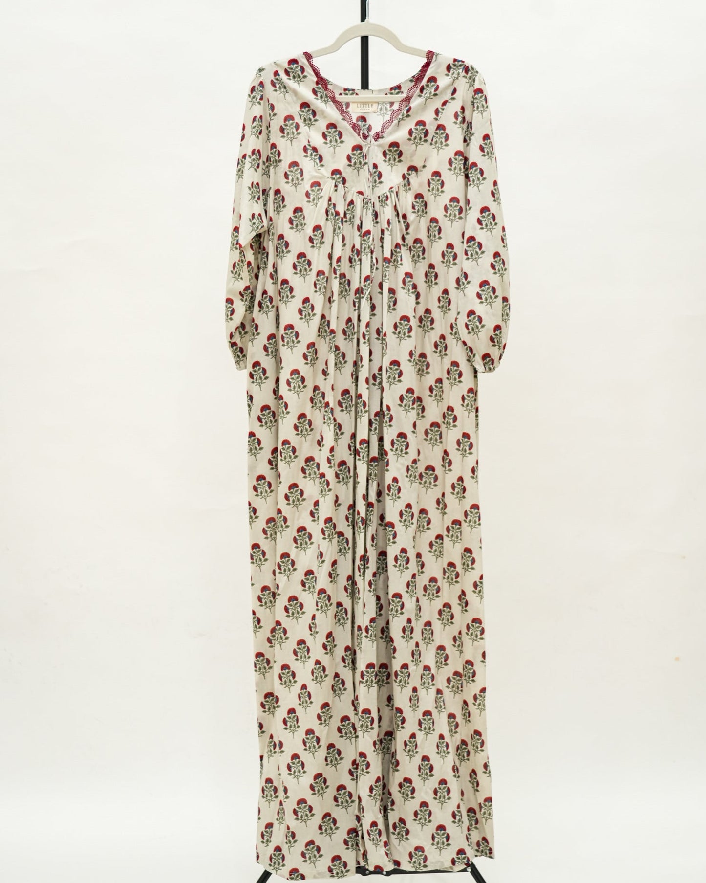 Floral cotton lace Kaftan
